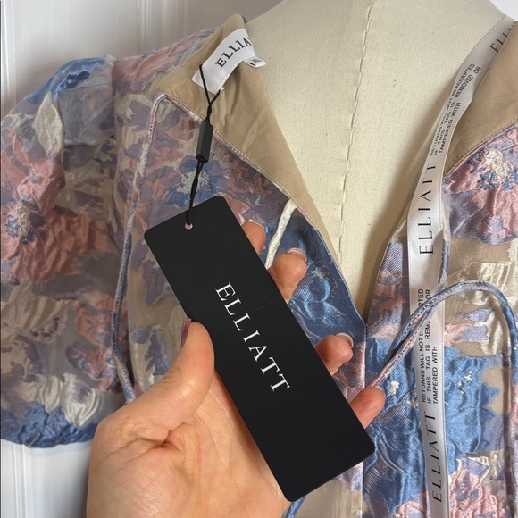 🌸 NWT Eliatt Floral Jacquard Babydoll Dress – XL 🌸 - Picture 11 of 14